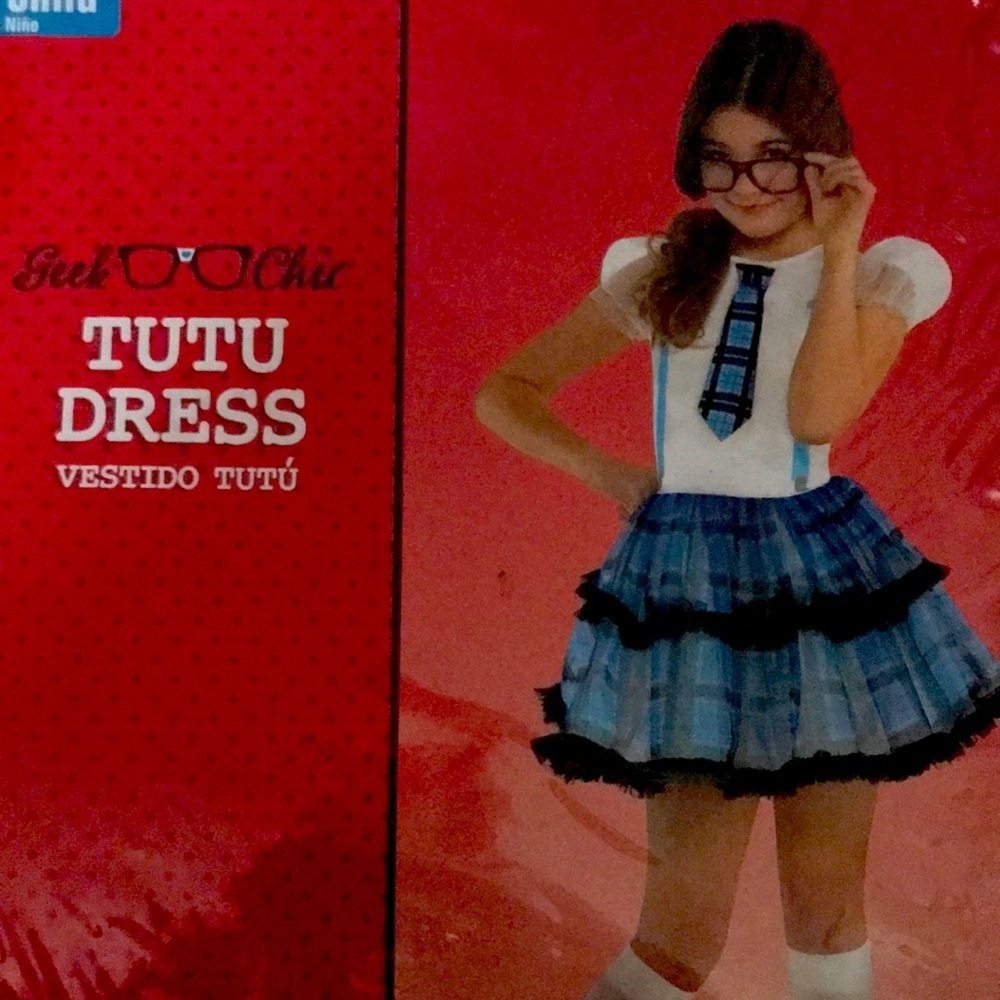 TUTU Dress Blue Plaid Ruffles Costume